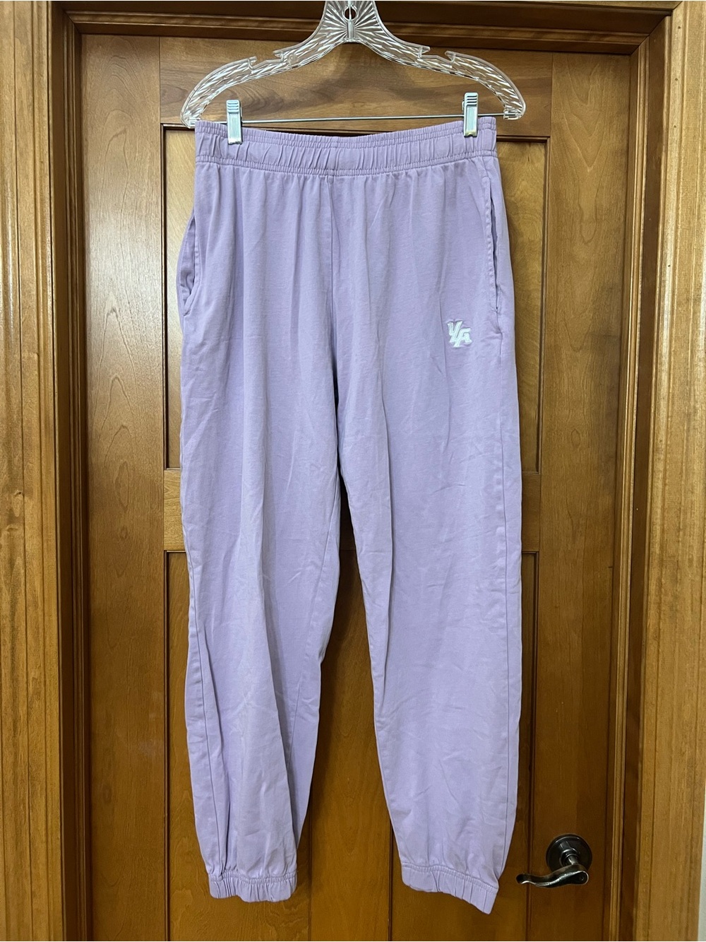 YoungLA Light Purple Pump Cover Jogger Pants Size Medium